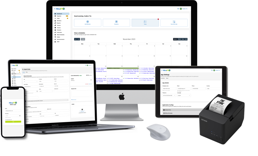 NitroFIT28 Dashboard Interface